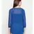 Teal plain POLYESTER Top