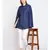 blue plain Cotton SHIRT