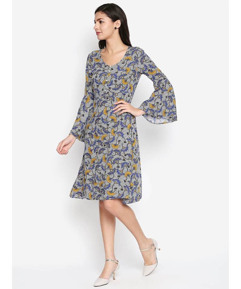 Multicolor printed Viscose Dress