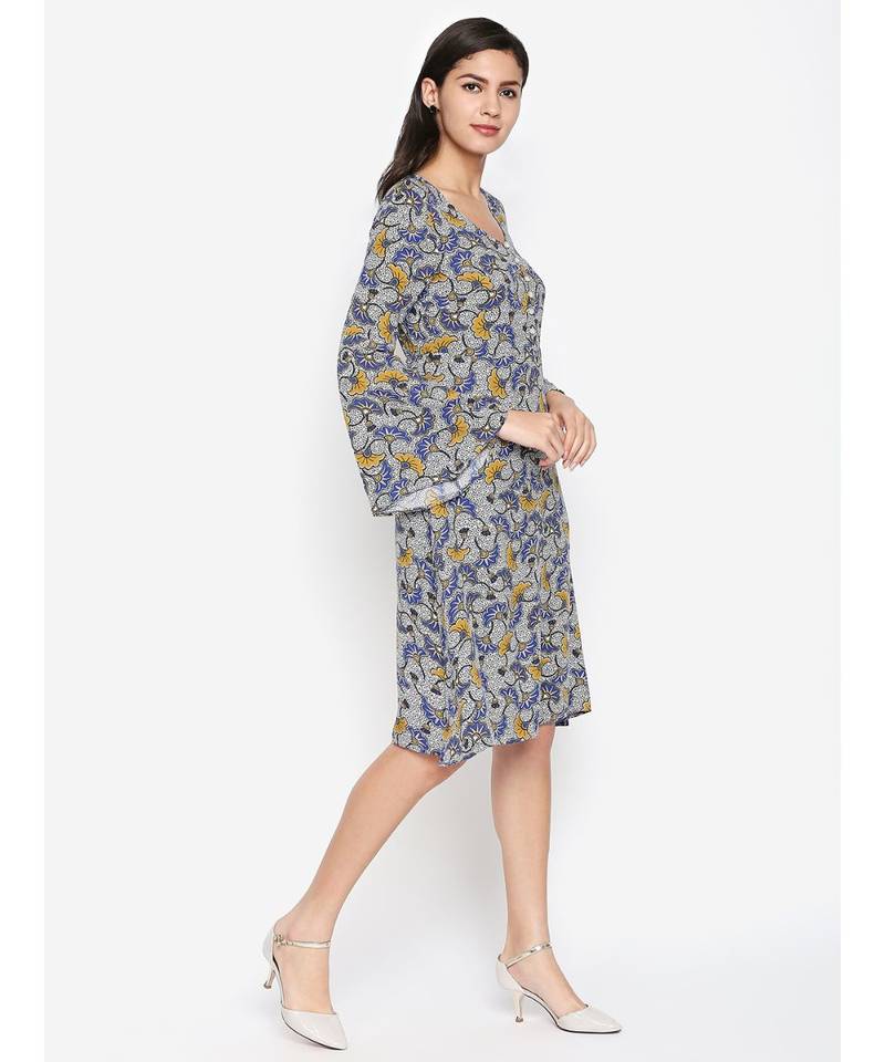 Multicolor printed Viscose Dress