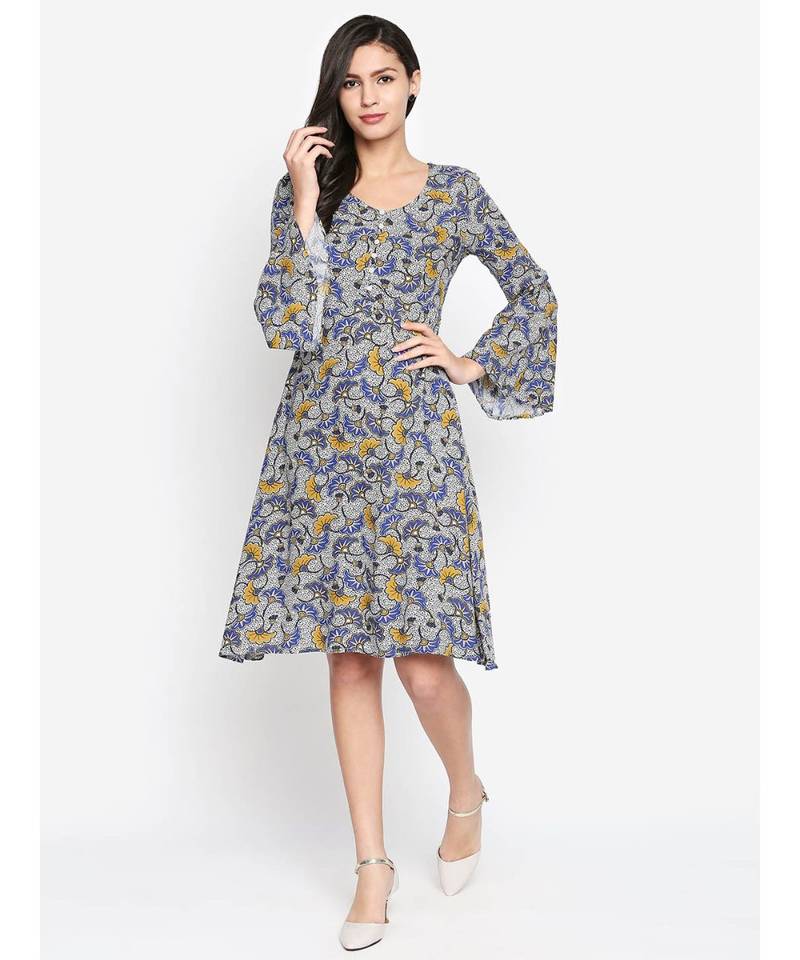 Multicolor printed Viscose Dress