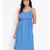 Blue plain Cotton Dress