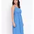 Blue plain Cotton Dress