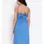 Blue plain Cotton Dress