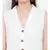 White plain Cotton Playsuit