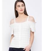White plain Cotton Top