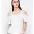 White plain Cotton Top