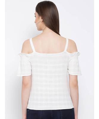 White plain Cotton Top 4