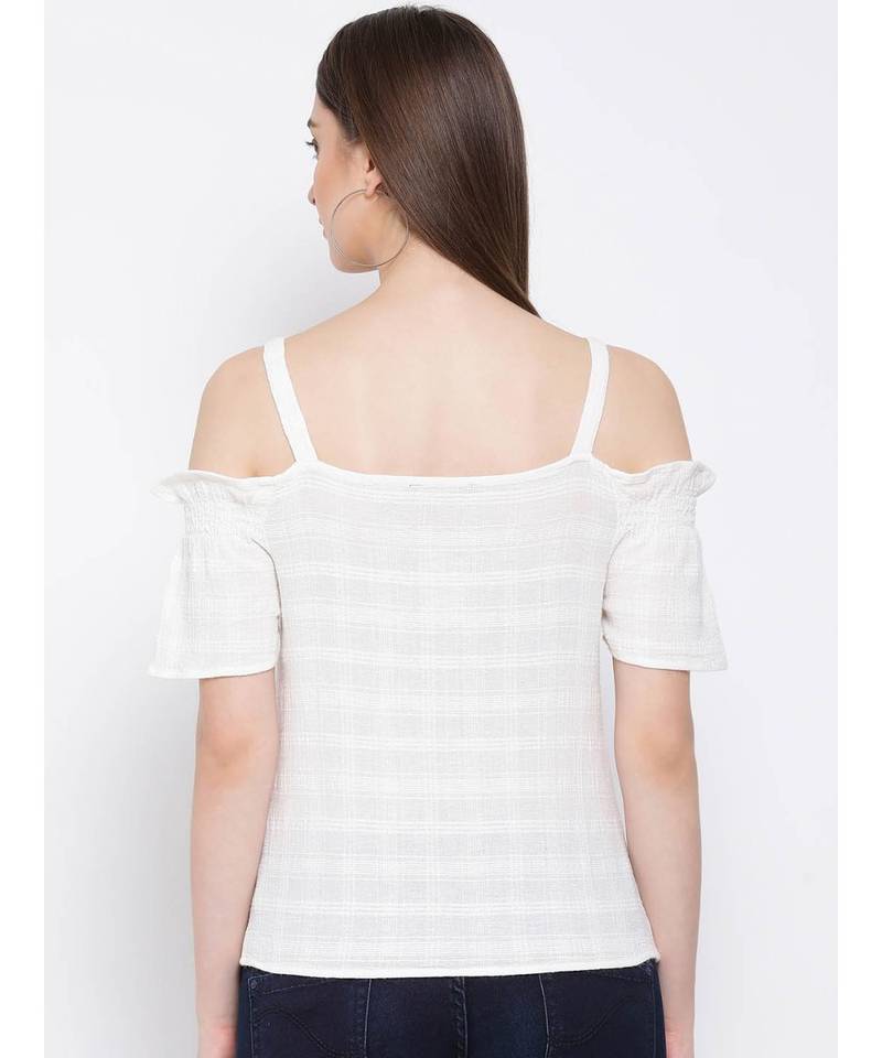 White plain Cotton Top