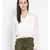 White plain Polyester Top