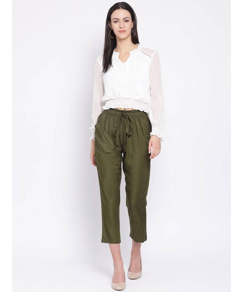 White plain Polyester Top