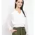 White plain Polyester Top