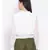 White plain Polyester Top