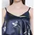 Blue printed Polyester Top