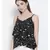 Black printed Cotton Top