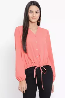 Pink printed Cotton Top