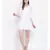 White plain Cotton Dress