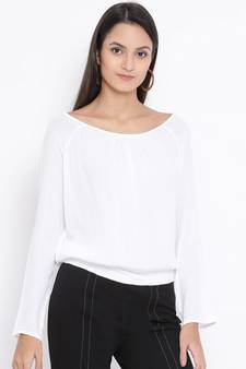 White printed Cotton Top