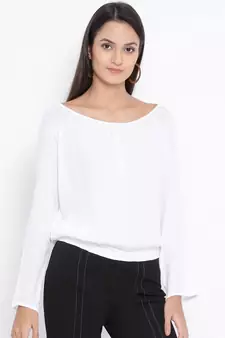 White printed Cotton Top