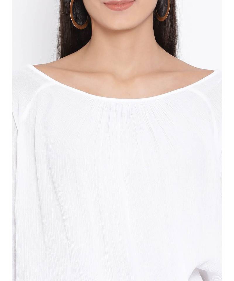 White printed Cotton Top