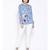 Blue printed Cotton Shirt