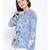 Blue printed Cotton Shirt