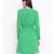 Green plain Polyester Dress