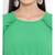 Green plain Polyester Dress