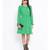 Green plain Polyester Dress