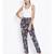 Grey printed Cotton Pant