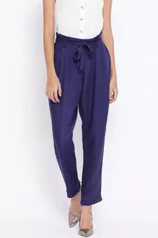 Blue printed Cotton Pant