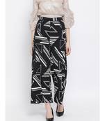 Black printed Cotton Pant