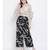 Black printed Cotton Pant