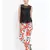 Red printed Cotton Pant