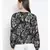 Black printed Cotton Shrug