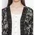 Black printed Cotton Shrug