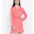 Pink plain Viscose Dress