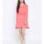 Pink plain Viscose Dress