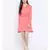 Pink plain Viscose Dress