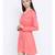 Pink plain Viscose Dress