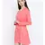 Pink plain Viscose Dress