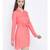 Pink plain Viscose Dress