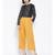 Yellow printed Cotton Pant
