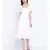 White plain Cotton Dress