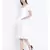 White plain Cotton Dress