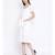 White plain Cotton Dress