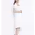 White plain Cotton Dress