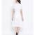White plain Cotton Dress