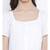 White plain Cotton Dress