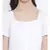 White plain Cotton Dress